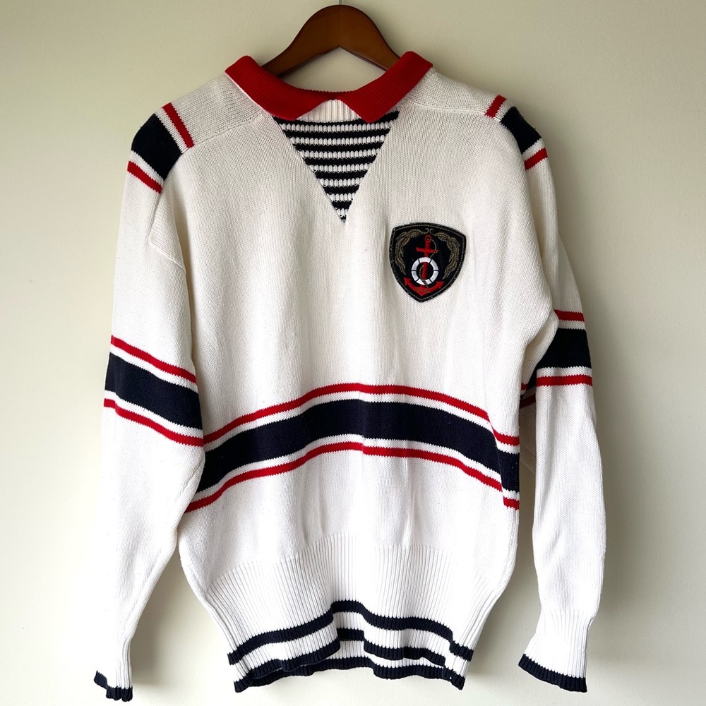 Vintage Fia Italia Nautical Sweater Women’s Size Medium
